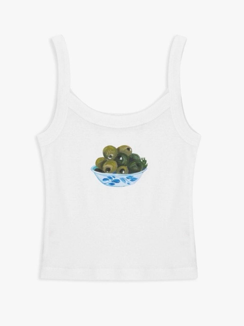 Lisa Says Gah! Olive Bowl Harley Tank